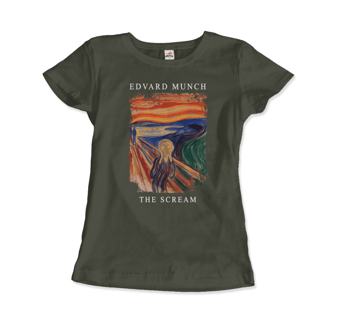 Edvard Munch the Scream, 1893 artwork t-shirt by Art-O-Rama Shop