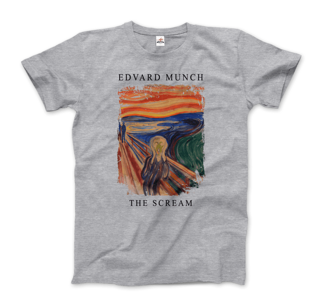 Edvard Munch the Scream, 1893 artwork t-shirt by Art-O-Rama Shop