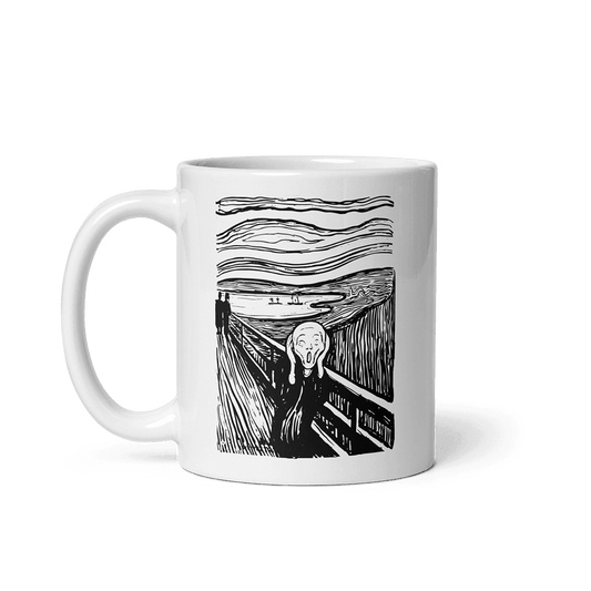 Edvard Munch - The Scream - Sketch Artwork Mug by Art-O-Rama Shop
