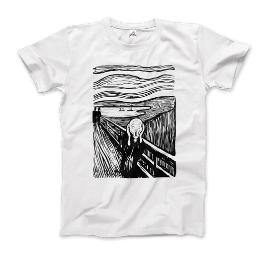 Edvard Munch the Scream Sketch artwork t-shirt by Art-O-Rama Shop