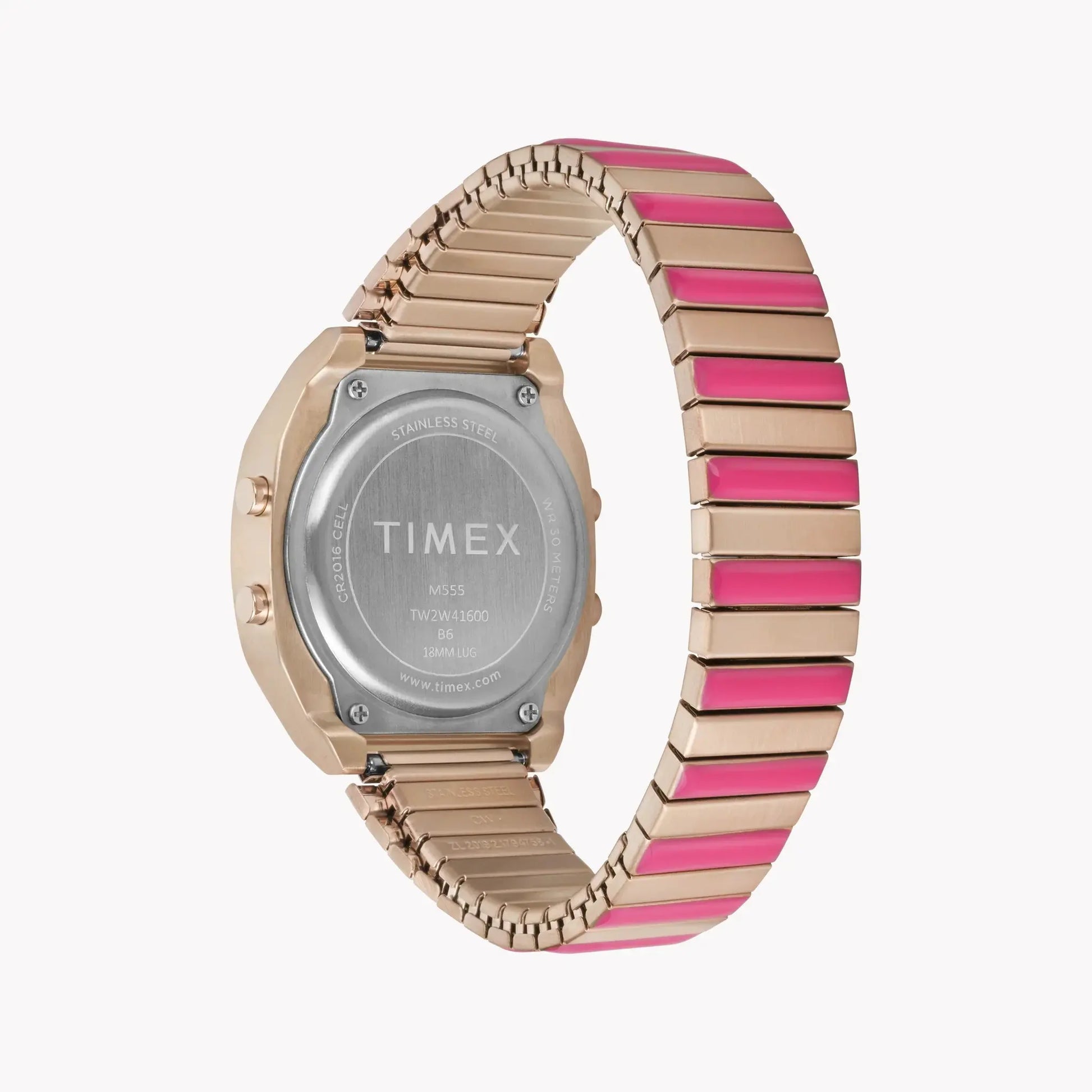 Timex Women's Rose Gold-Tone Watch, Pink Accents | T80 by TIMEX