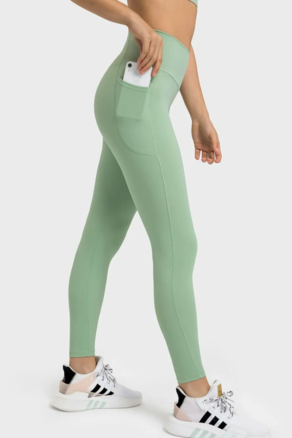 Millennia V-Waist Yoga Leggings with Pockets by Millennia