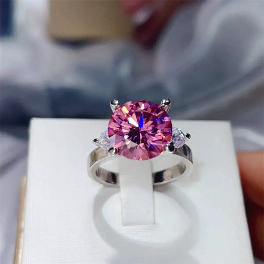 5 Carat Moissanite 925 Sterling Silver Ring by Partner Label