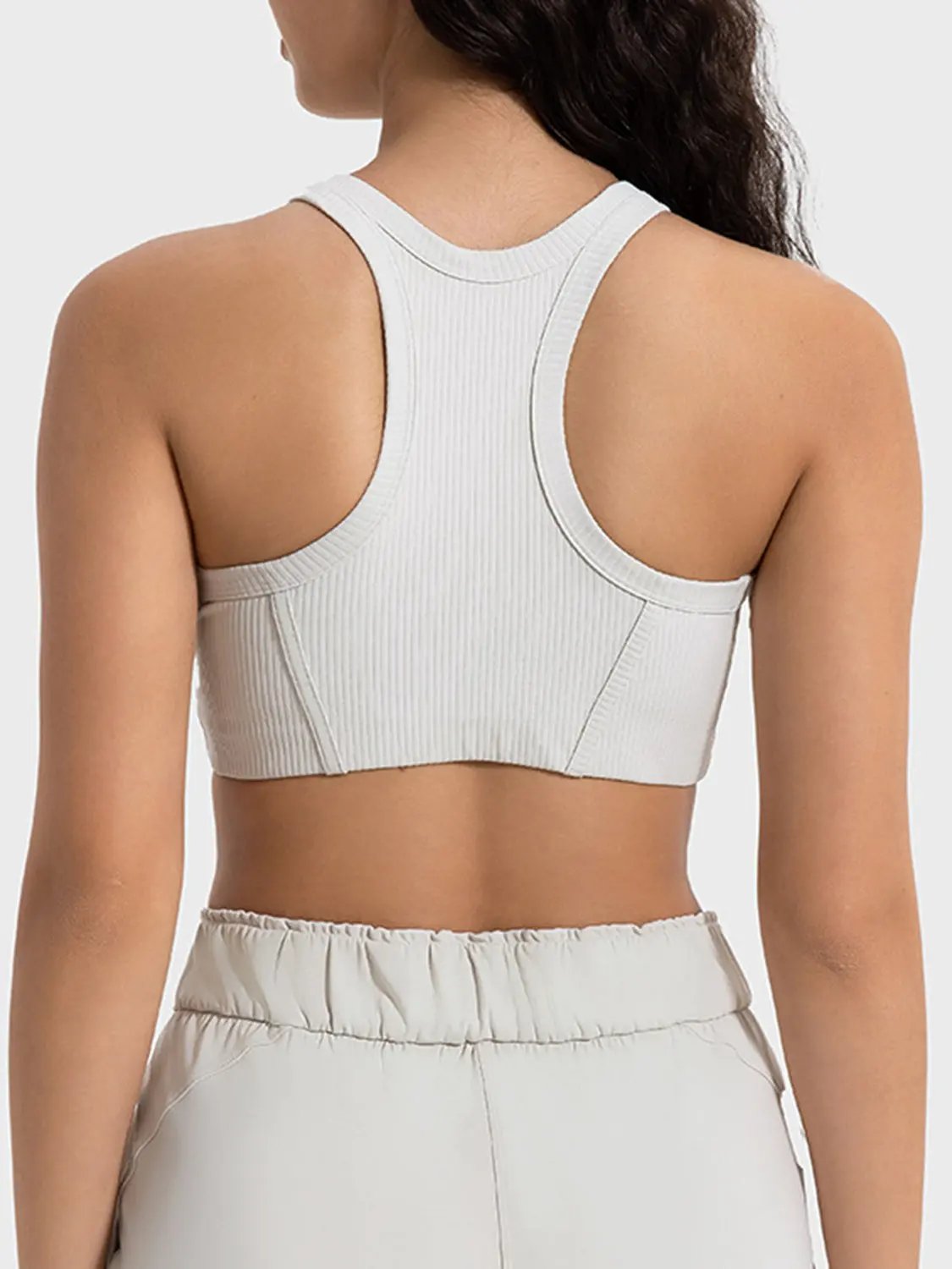 Millennia Wide Strap Cropped Sport Tank by Millennia
