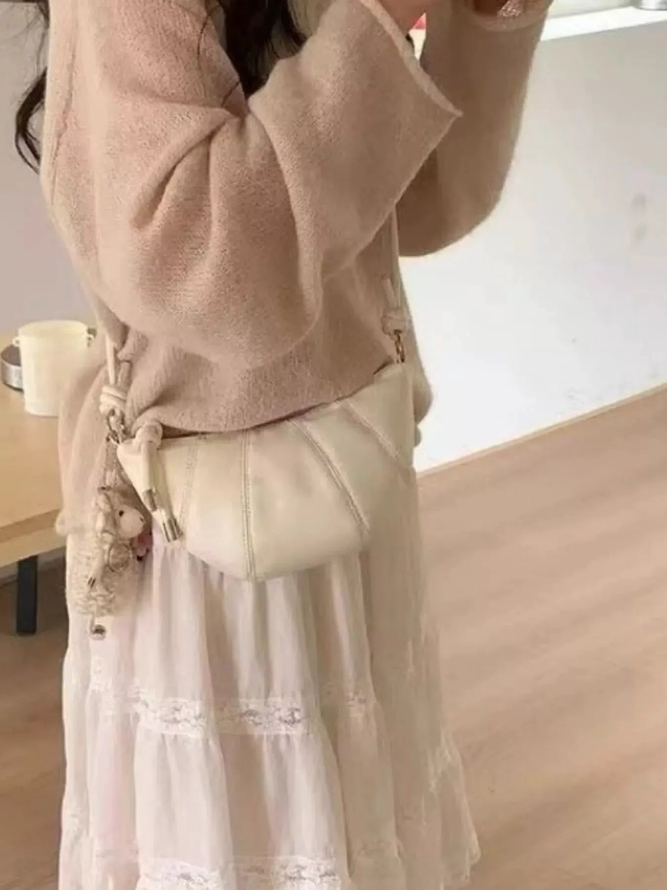 Croissant Shaped Crossbody Bag by Partner Label