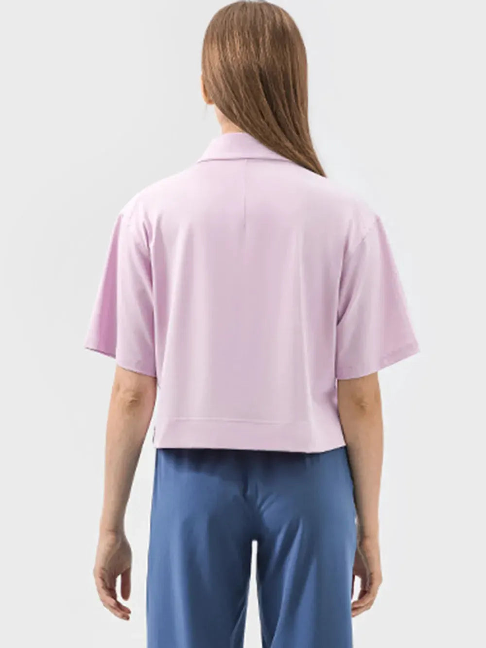 Millennia Half Button Short Sleeve Active T-Shirt by Millennia