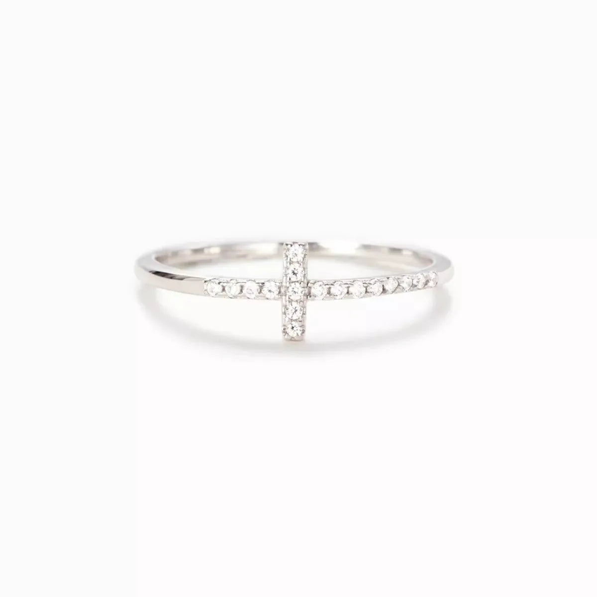 925 Sterling Silver Cross Ring by Partner Label
