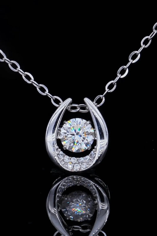 Moissanite Zircon Pendant Necklace by Partner Labels