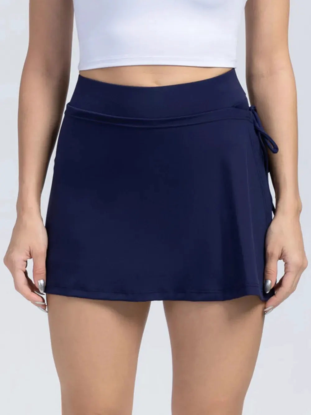 High Waist Active Skort with Pockets by Partner Label