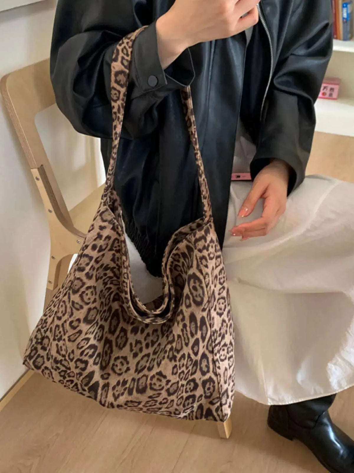 Leopard Print Tote Bag by Partner Label