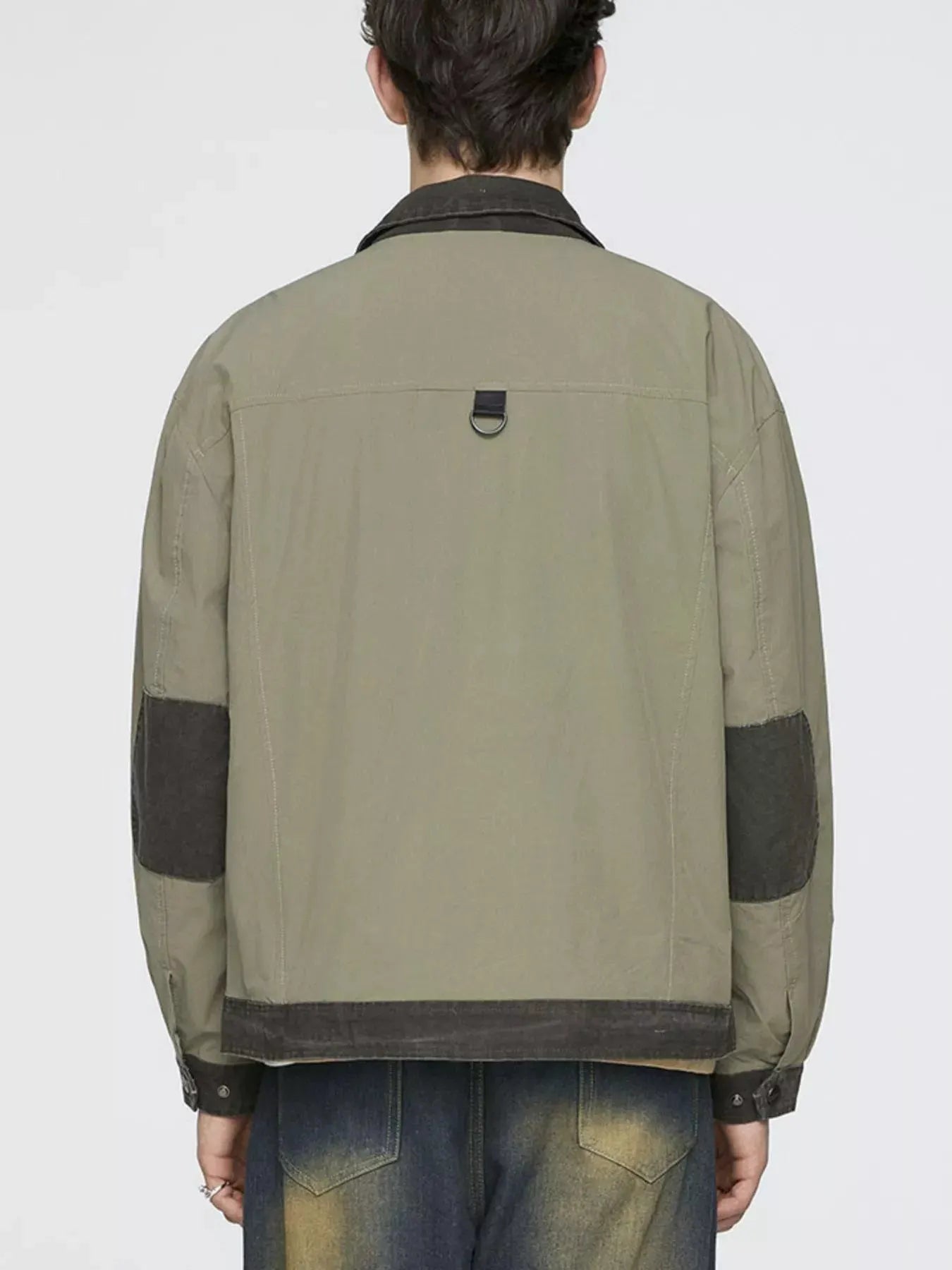 Men's Plus Size Snap Down Long Sleeve Jacket by Partner Label