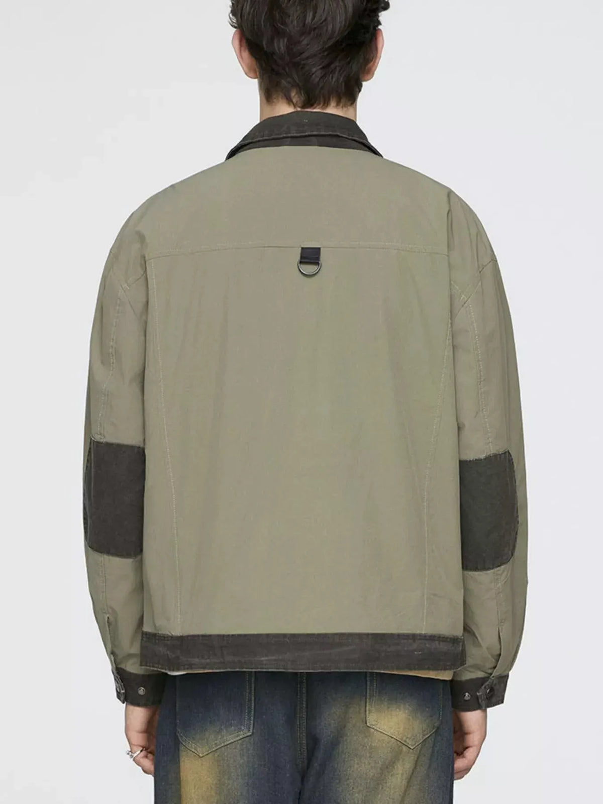 Men's Plus Size Snap Down Long Sleeve Jacket by Partner Label