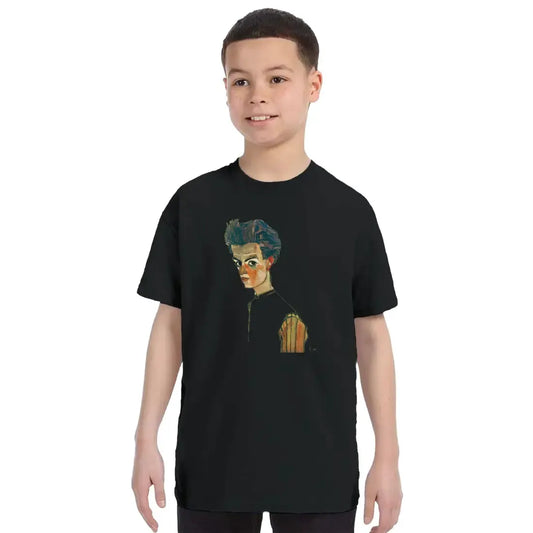 Egon Schiele Self-Portrait, art t-shirt by Art-O-Rama Shop