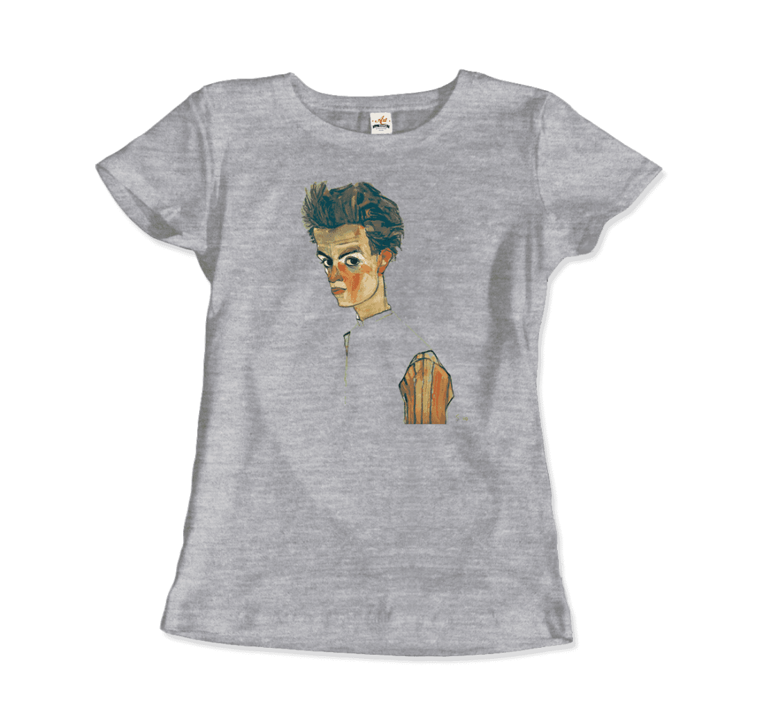 Egon Schiele Self-Portrait, art t-shirt by Art-O-Rama Shop