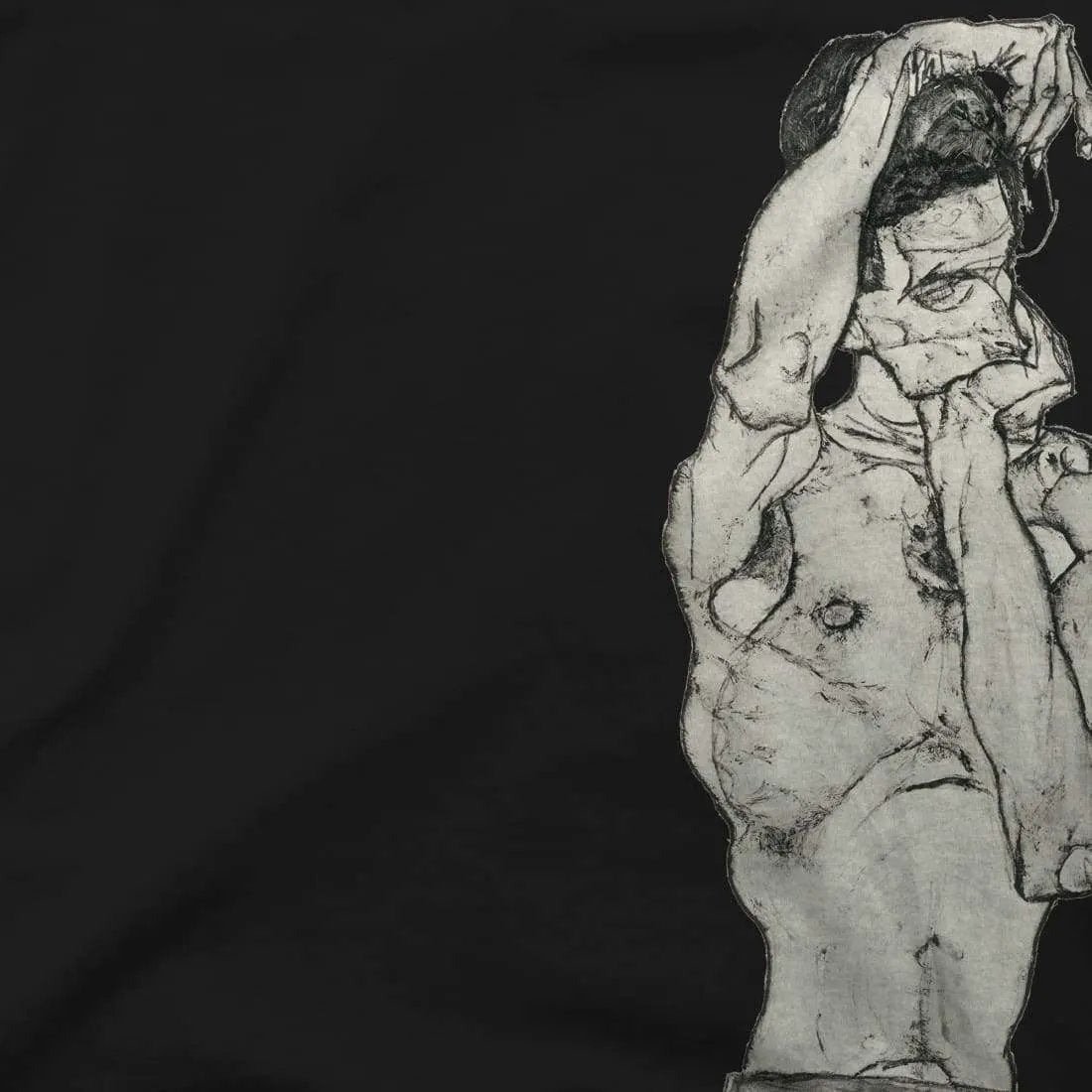Egon Schiele Zeichnungen II (Drawings 2) 1914 art t-shirt by Art-O-Rama Shop