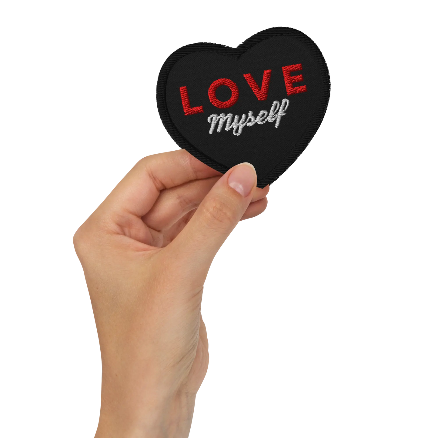 LOVE Myself Embroidered patches Black by Maiden-Art
