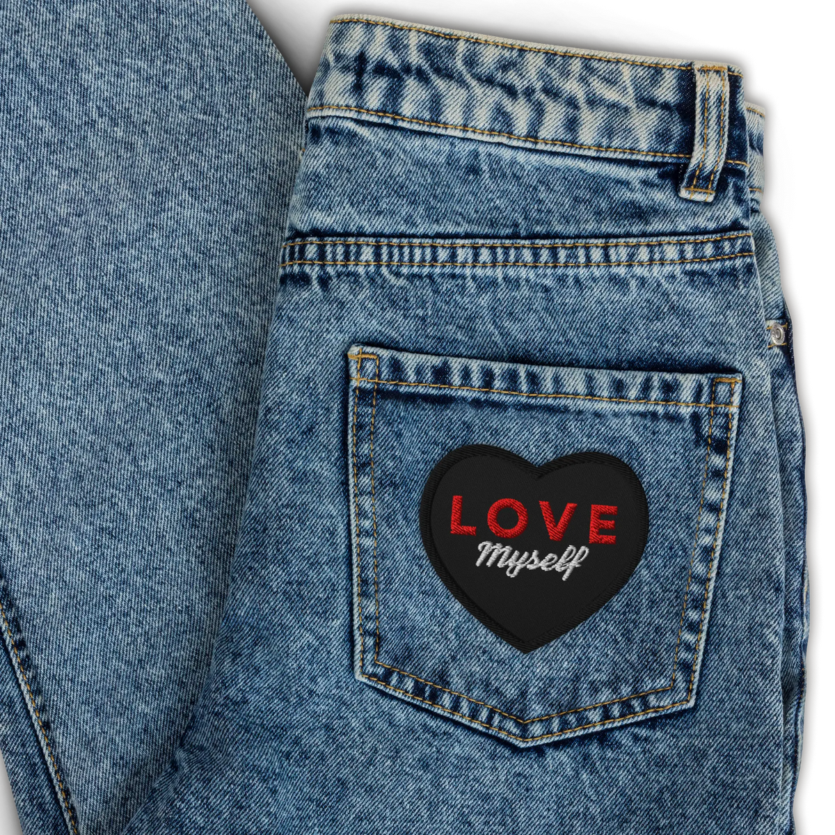 LOVE Myself Embroidered patches Black by Maiden-Art