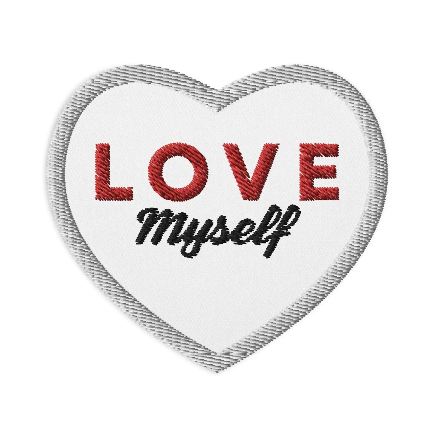 LOVE Myself Embroidered patches White by Maiden-Art