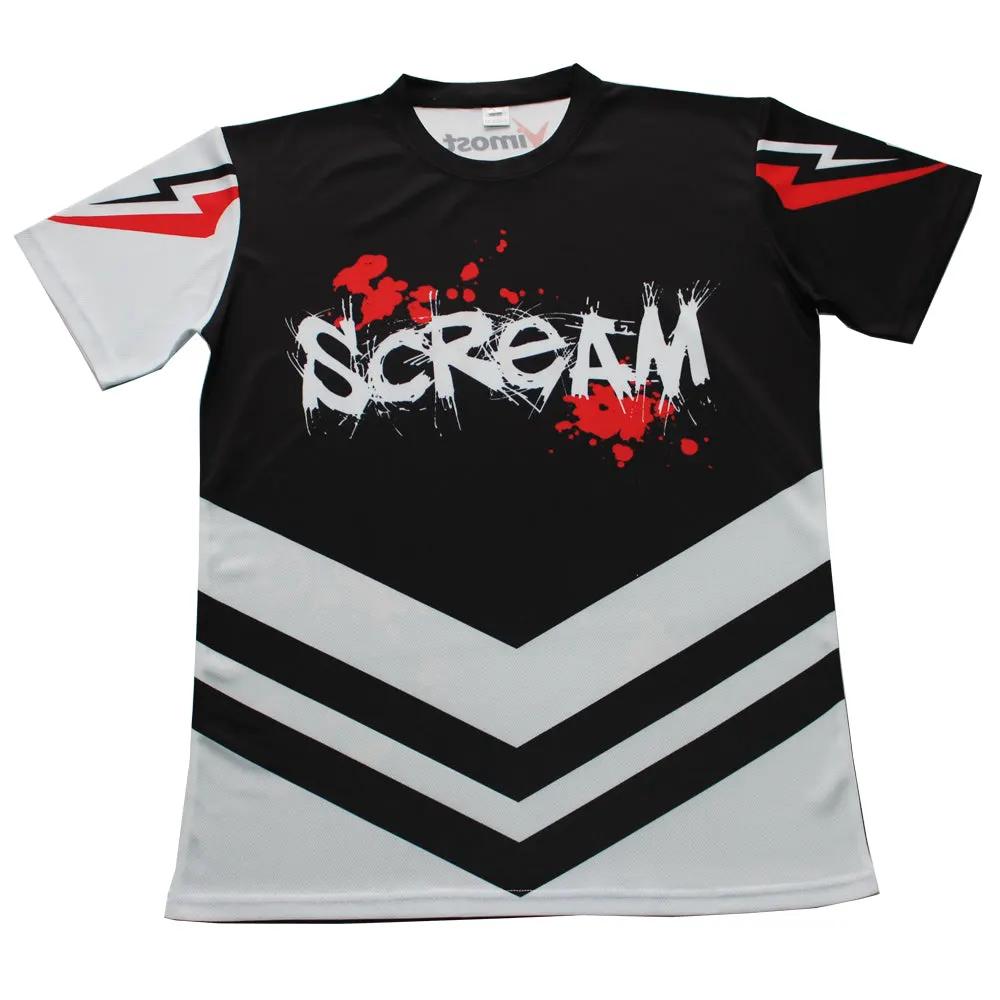 Custom Black and White Gaming Esports Jersey for Teams by Vimost Sportswear