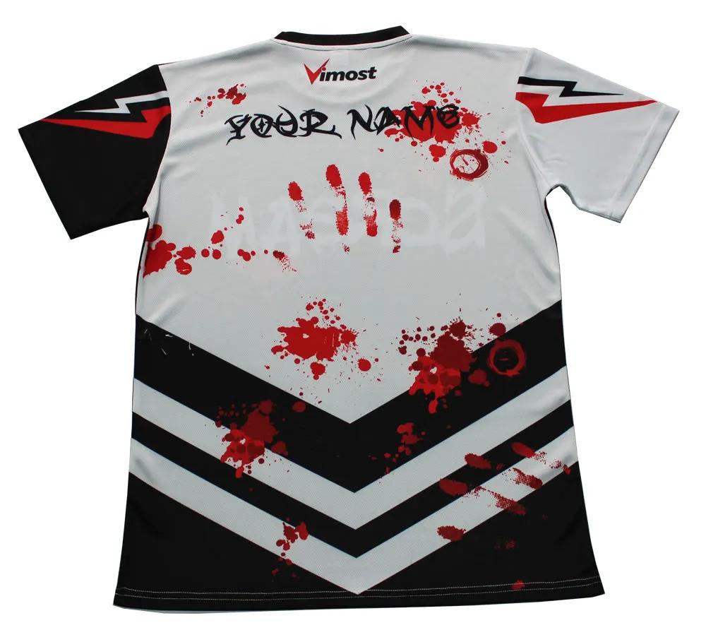 Custom Black and White Gaming Esports Jersey for Teams by Vimost Sportswear