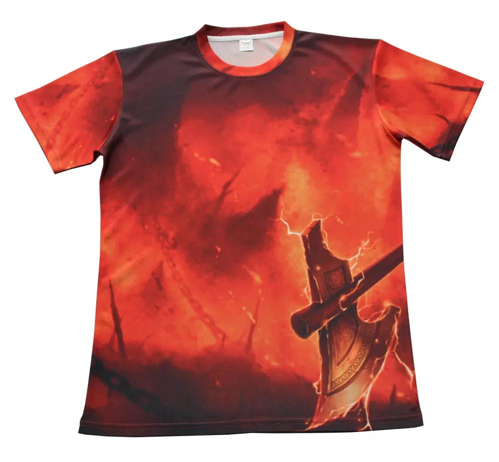 Custom Red Viking Axe Gaming Esports Jersey for Teams by Vimost Sportswear