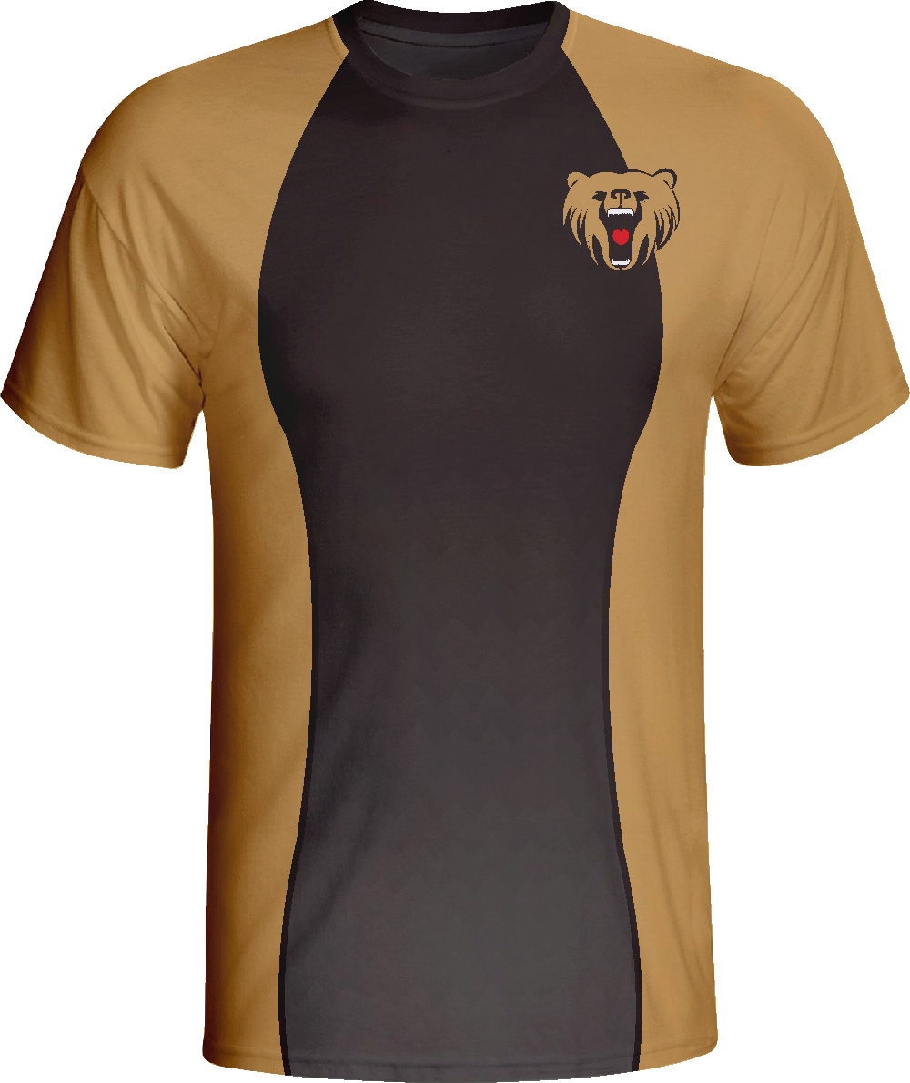 Black Sublimated Gamer Jersey with Custom Name by Vimost Sportswear