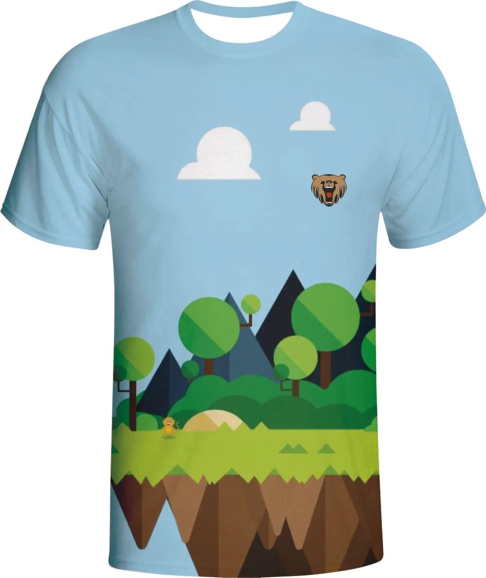 Cartoon Landscape Gaming Esports Jersey with Custom Name by Vimost Sportswear