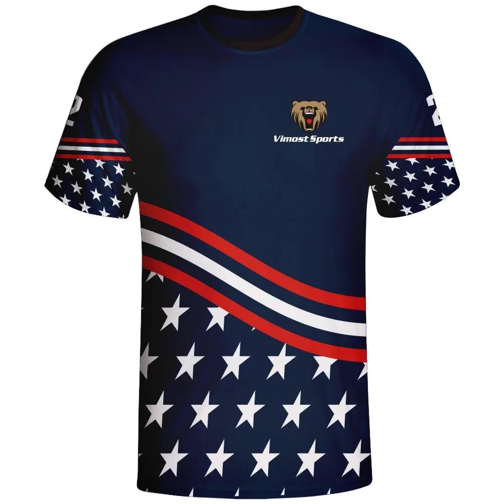 USA Flag Custom Esports Jersey by Vimost Sportswear