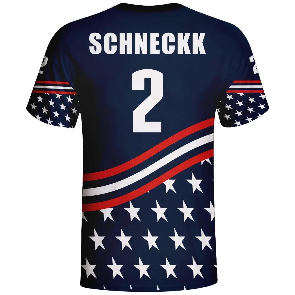 USA Flag Custom Esports Jersey by Vimost Sportswear