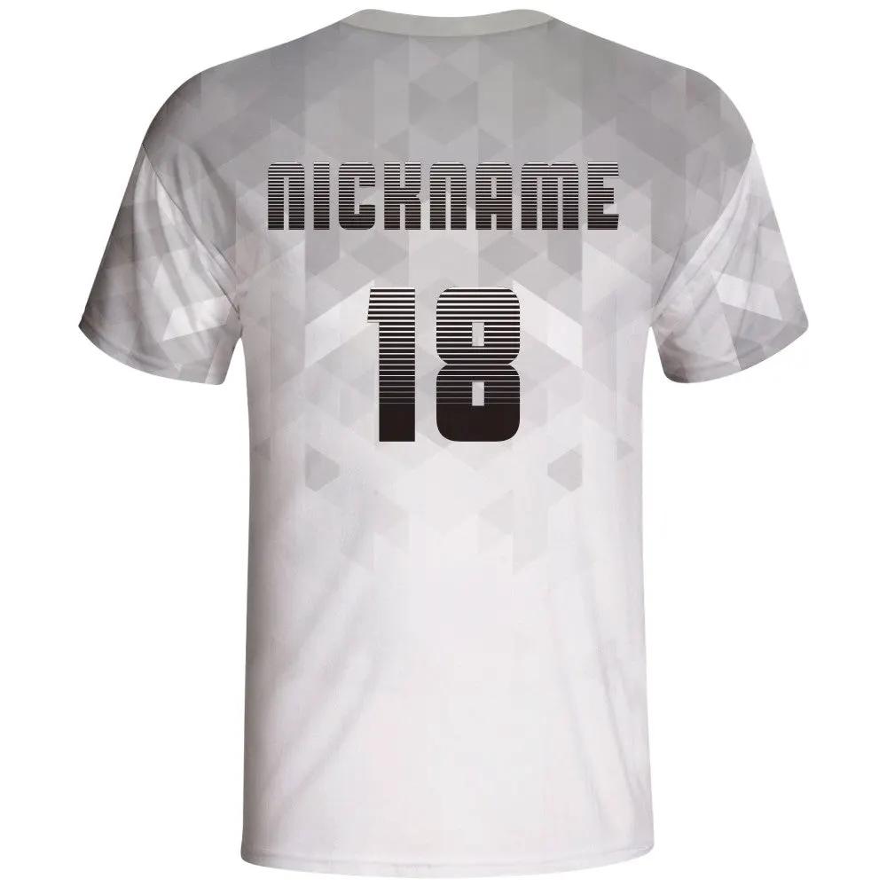 White Geometric Custom Gaming Jersey by Vimost Sportswear