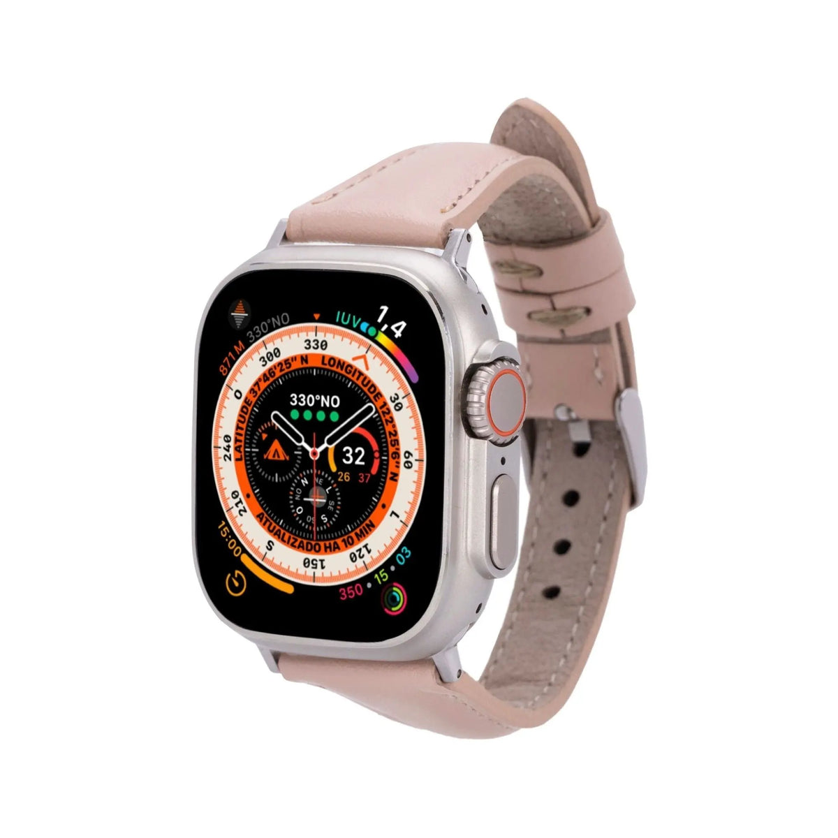 Evansville Slim Leather Bands for Apple Watch 9, Ultra 2 & SE by TORONATA