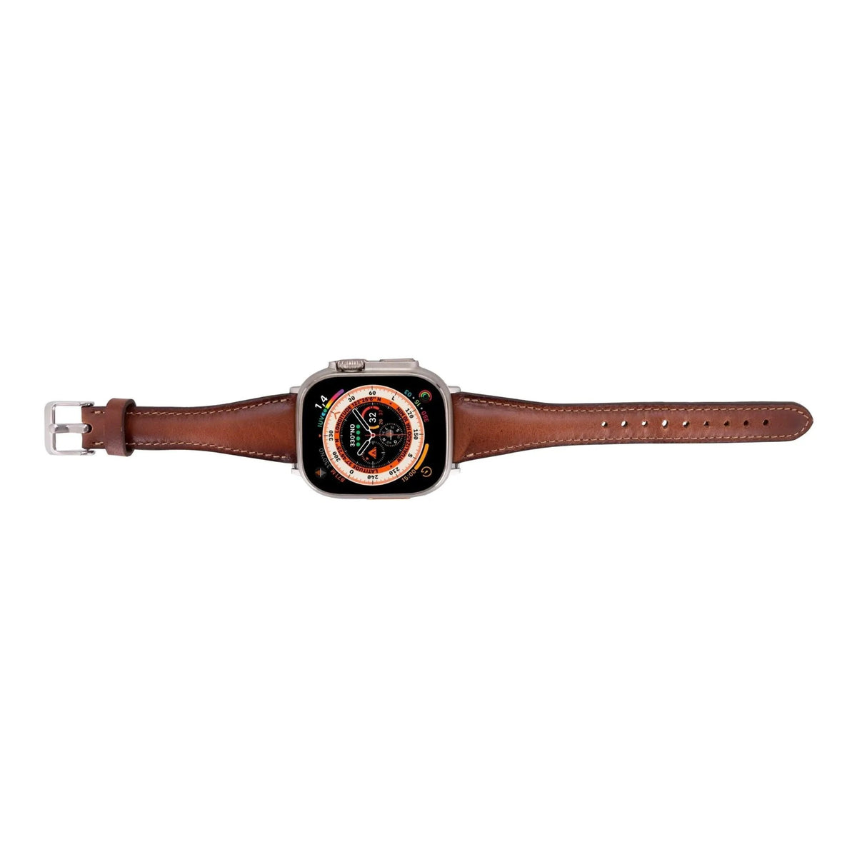 Evansville Slim Leather Bands for Apple Watch 9, Ultra 2 & SE by TORONATA