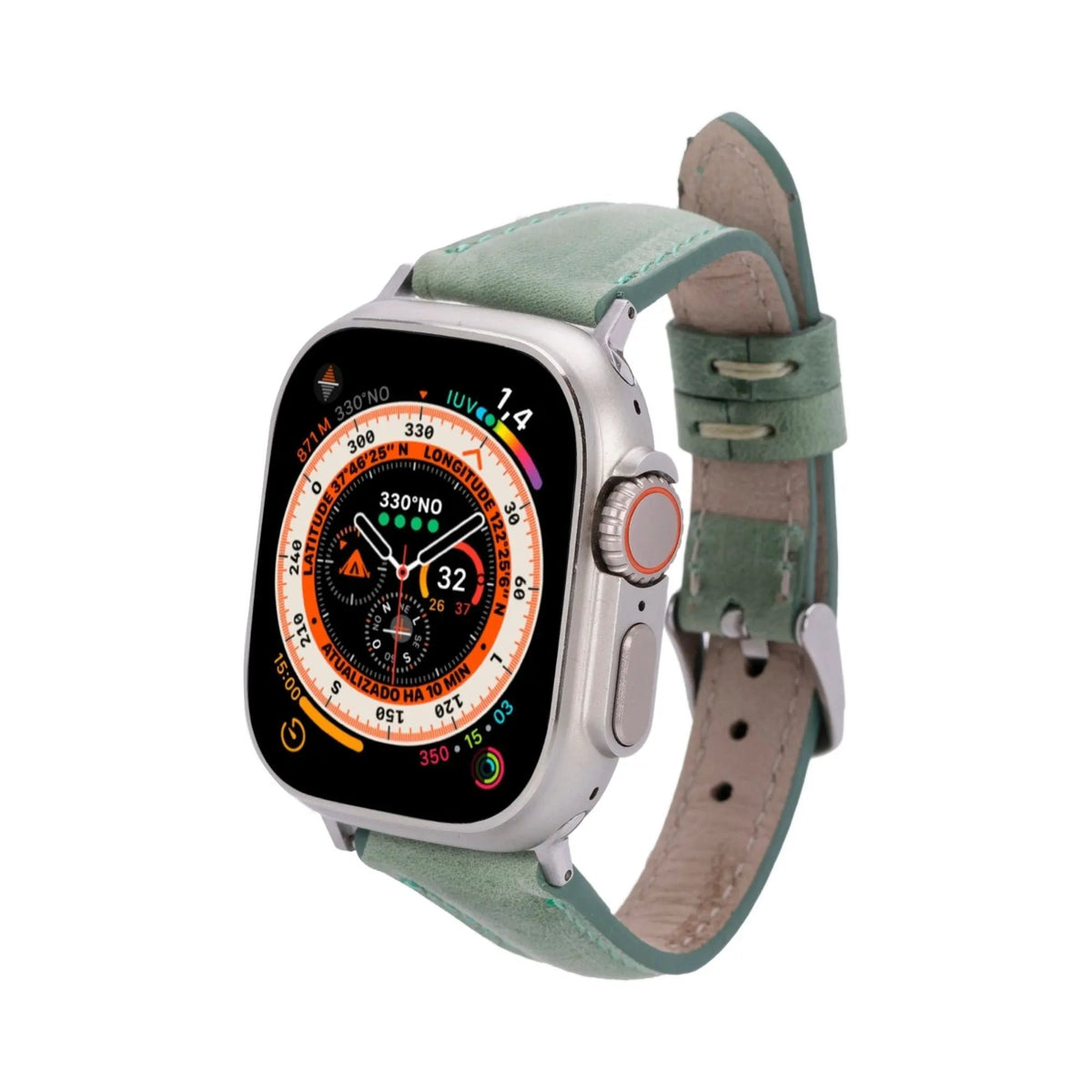 Evansville Slim Leather Bands for Apple Watch 9, Ultra 2 & SE by TORONATA