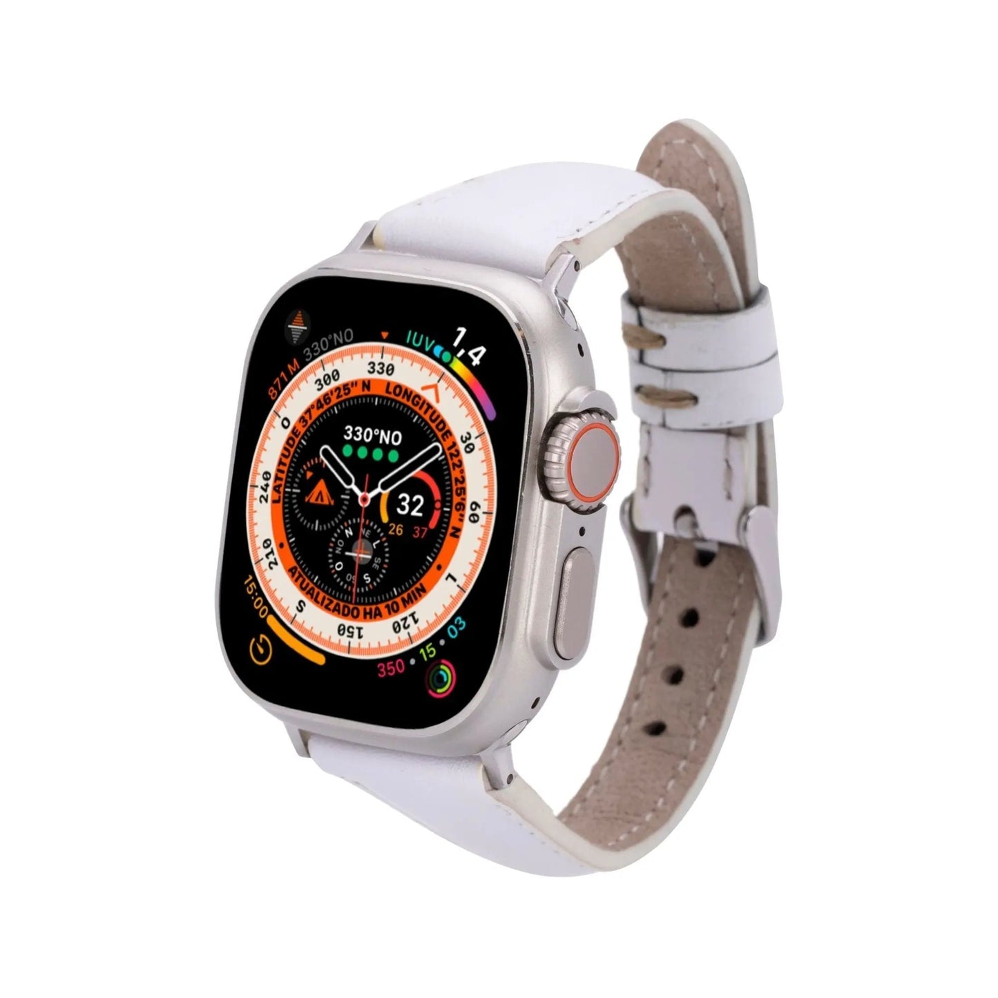 Evansville Slim Leather Bands for Apple Watch 9, Ultra 2 & SE by TORONATA