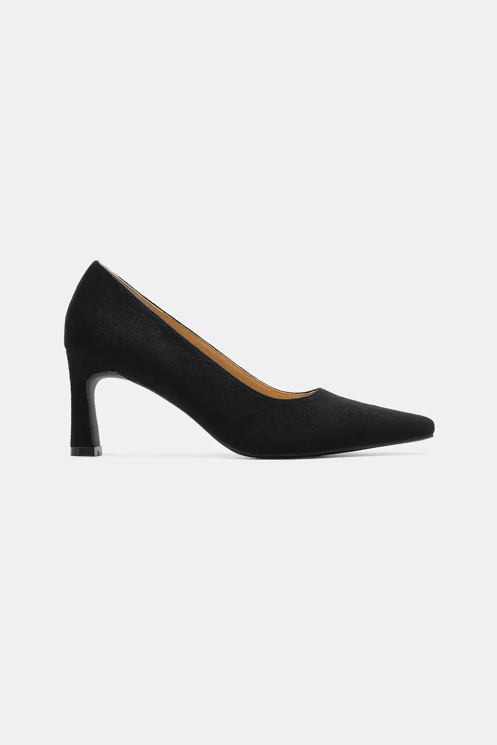 Beast Fashion Faux Suede Point Toe Pumps by Beast Fashion