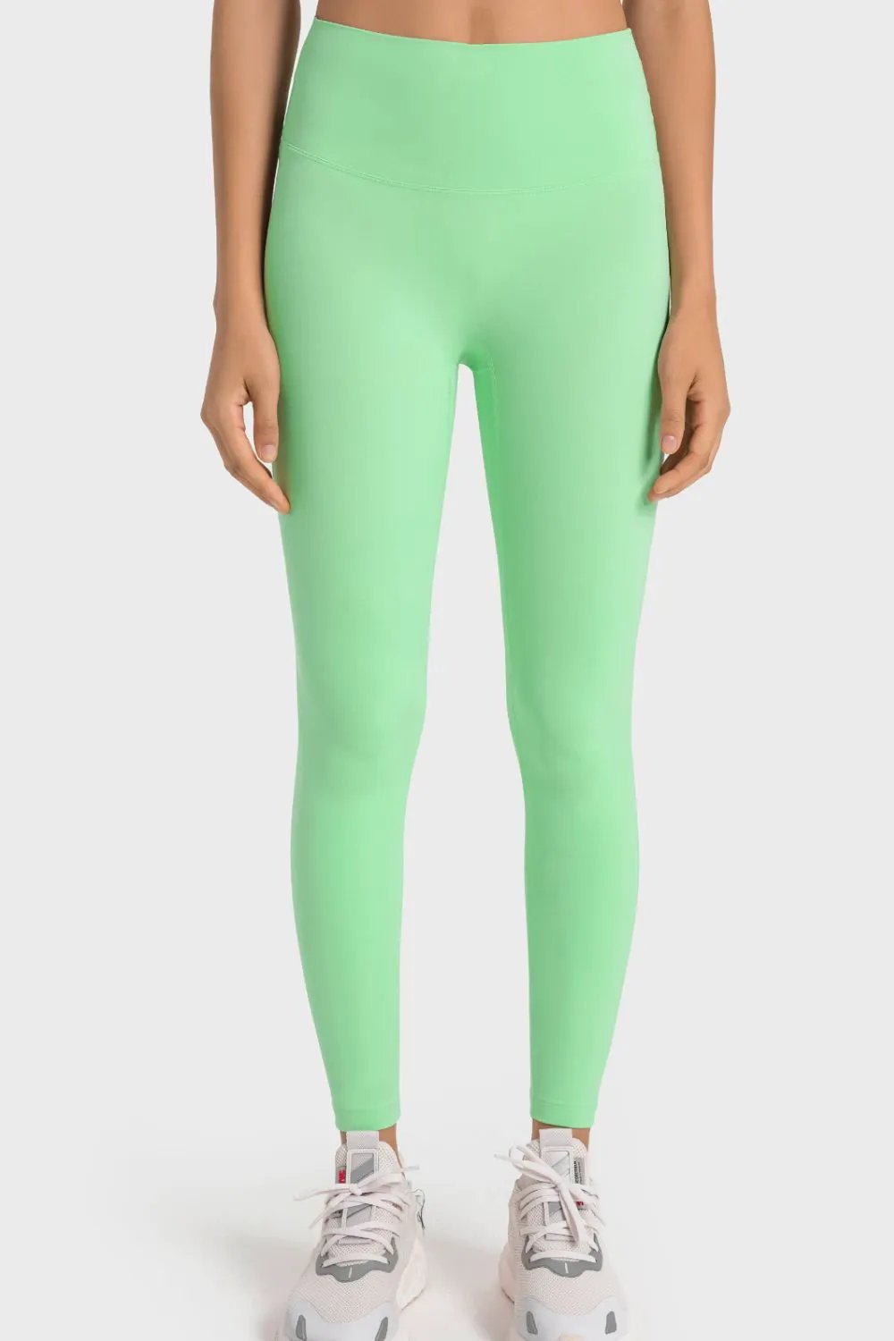 Millennia High-Rise Wide Waistband Yoga Leggings by Millennia