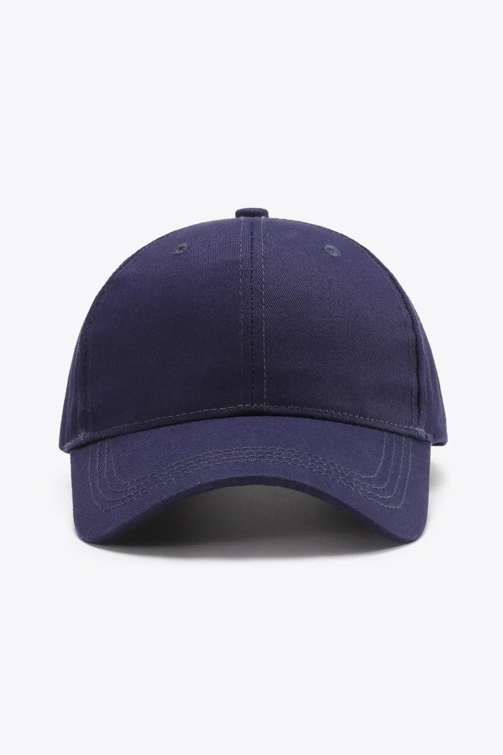 Plain Adjustable Cotton Baseball Cap by Partner Label