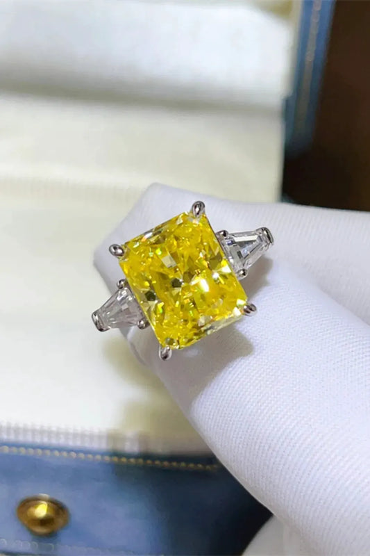 5 Carat Moissanite 925 Sterling Silver Ring by Partner Label
