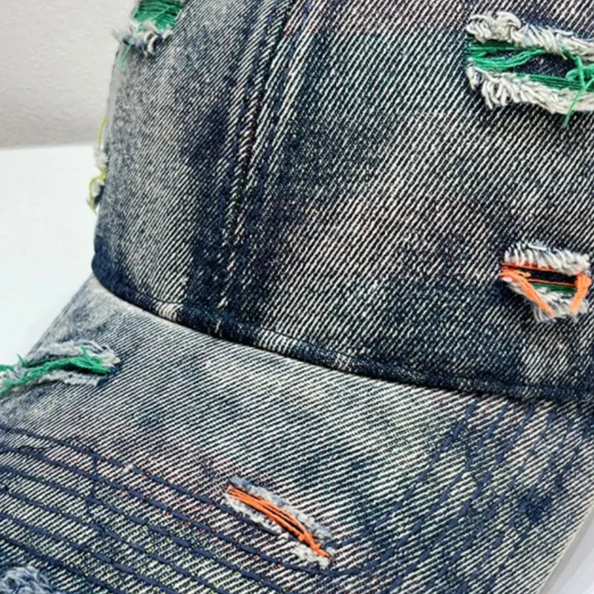 Distressed Adjustable Baseball Cap by Partner Label
