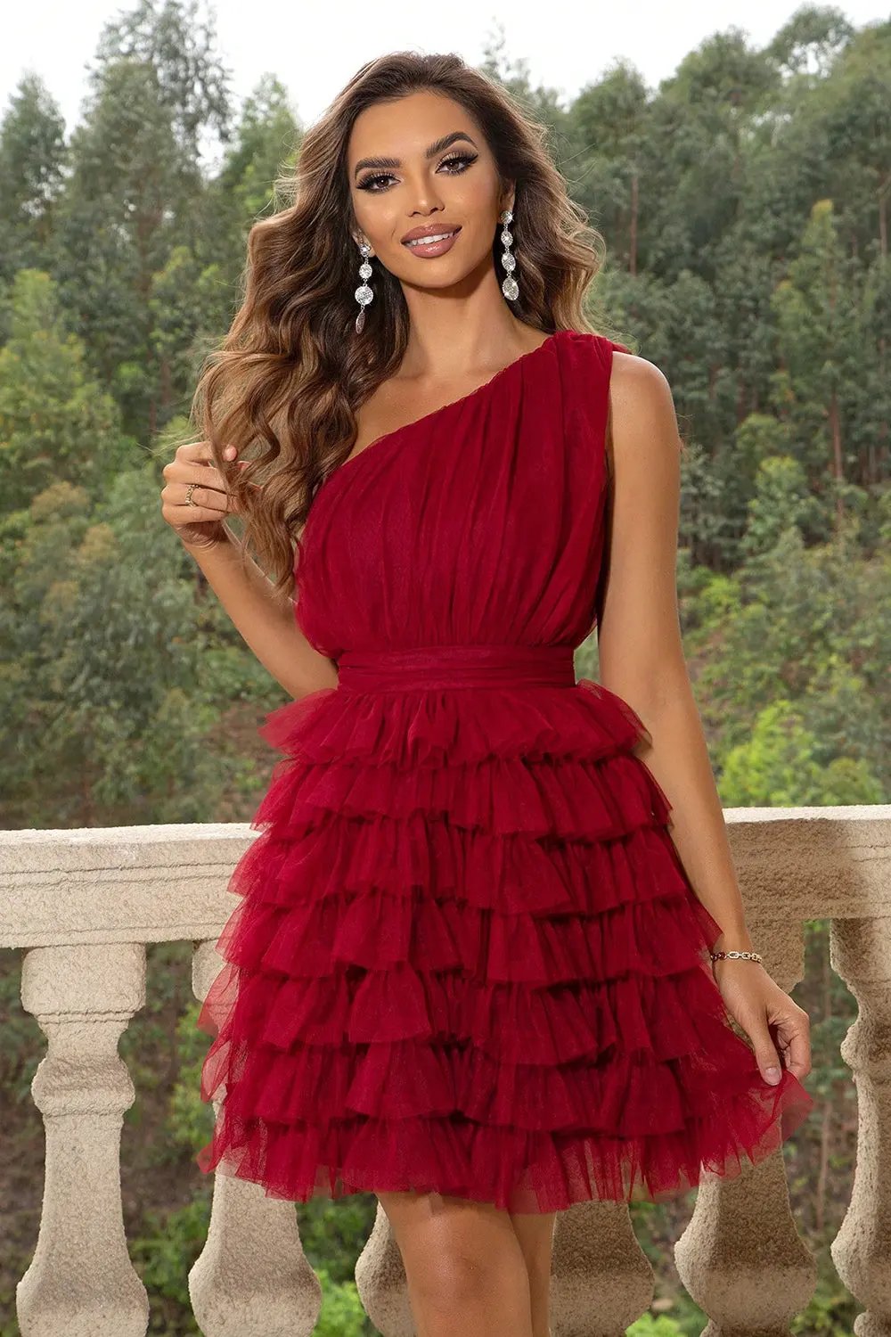 One-Shoulder Sleeveless Dress by Partner Label