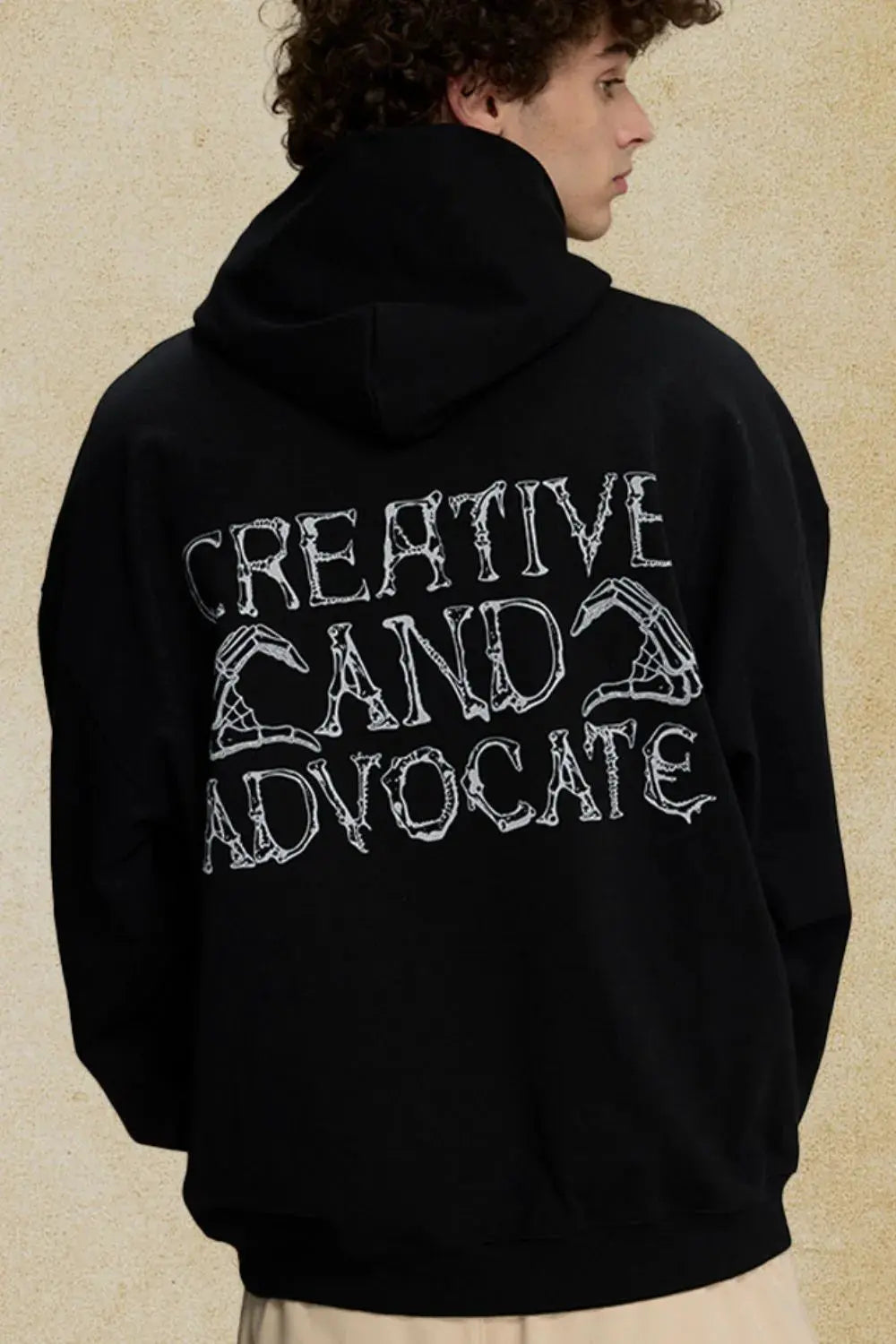 Men's Graphic Long Sleeve Hoodie by Trendsi
