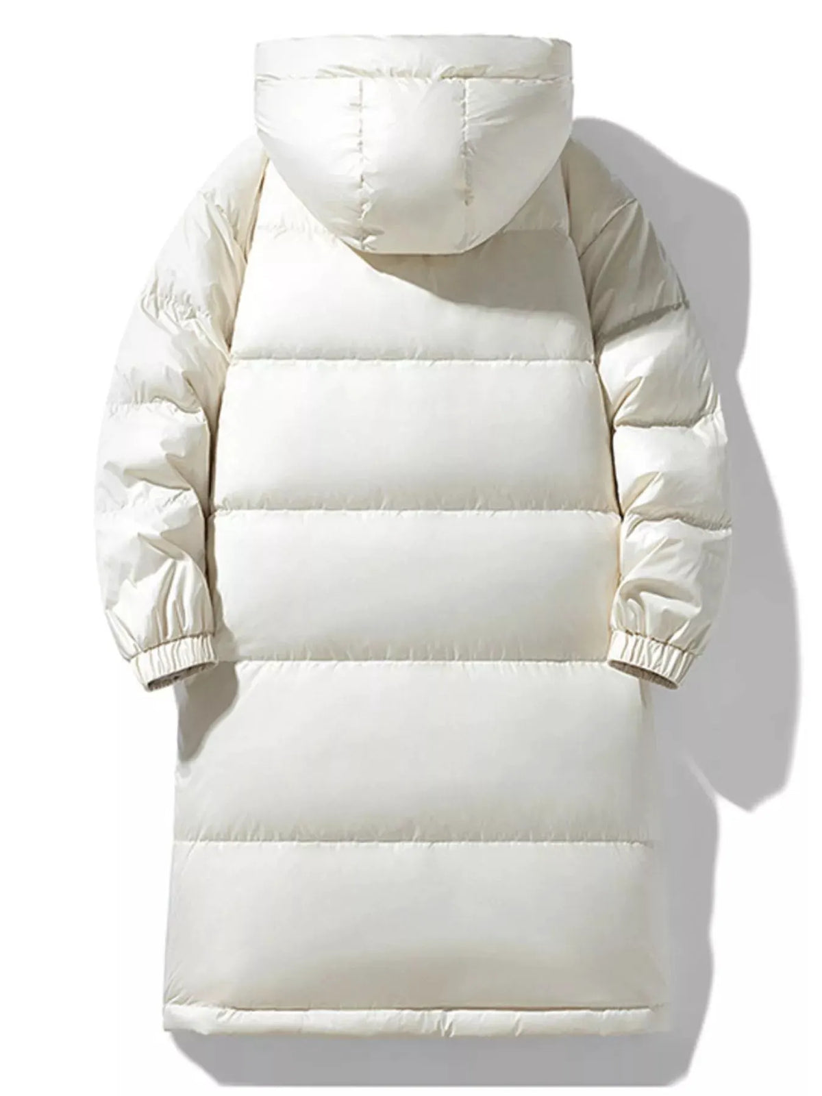 Men's Full Size Longline Hooded Down Coat Plus Size by Partner Label