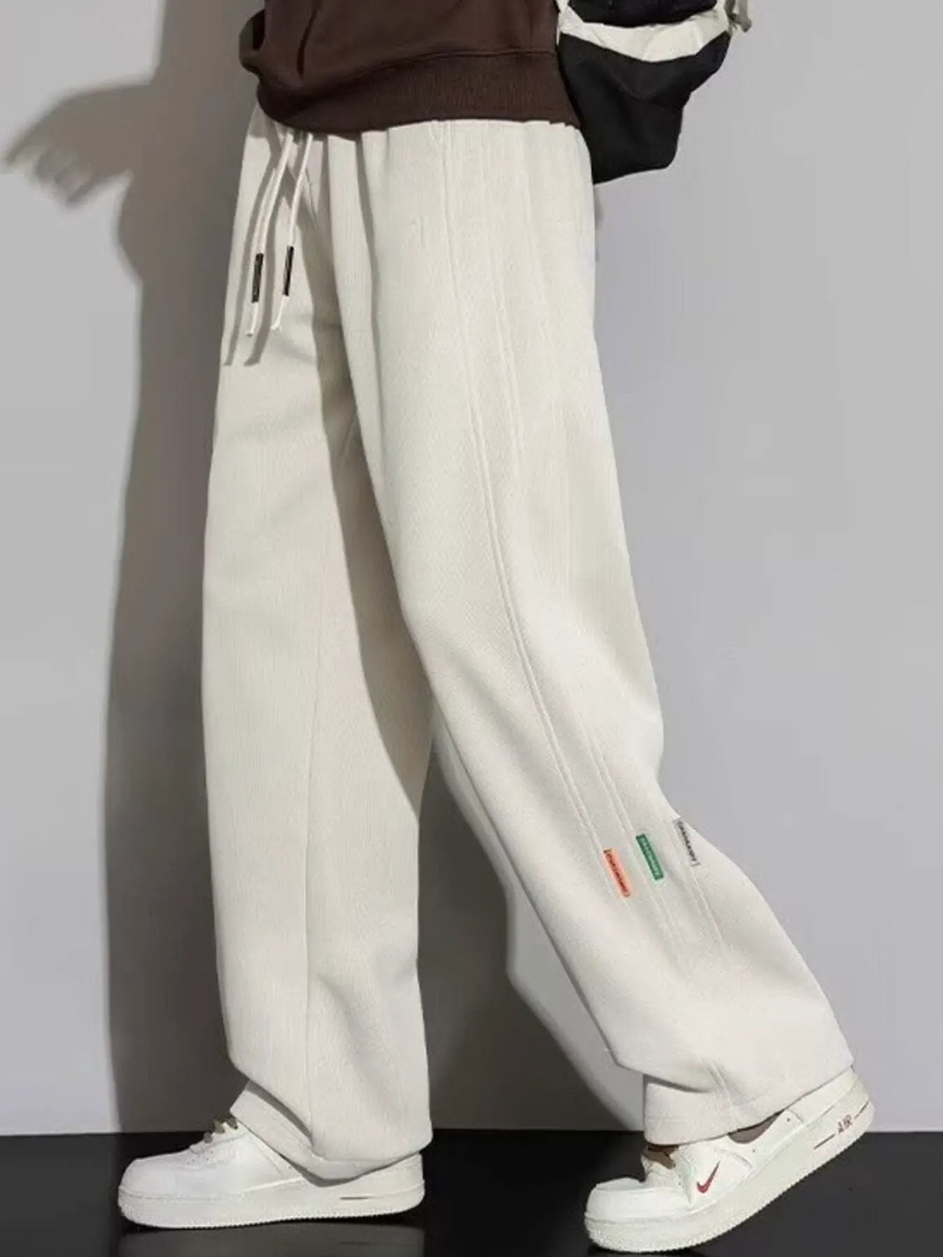 Men's Plus Size Casual Loose Fit Drawstring Pants by Partner Label