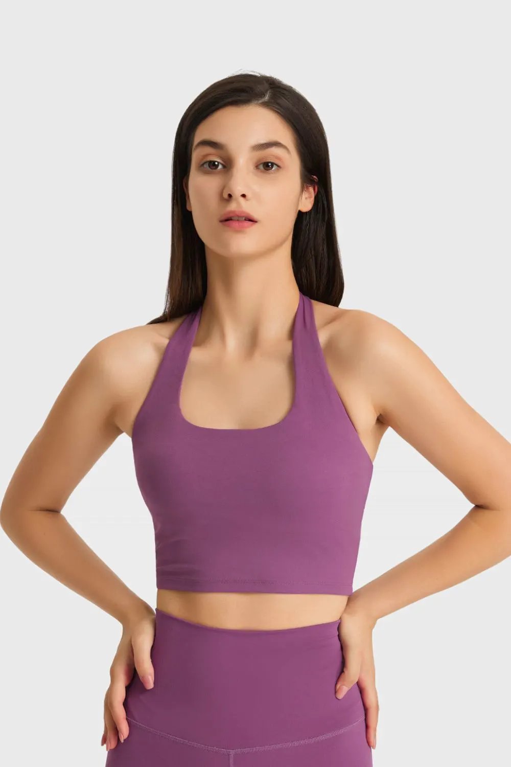 Millennia Breathable Halter Neck Sports Bra by Millennia