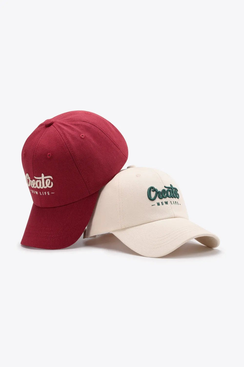 CREATE NEW LIFE Adjustable Cotton Baseball Cap by Partner Label