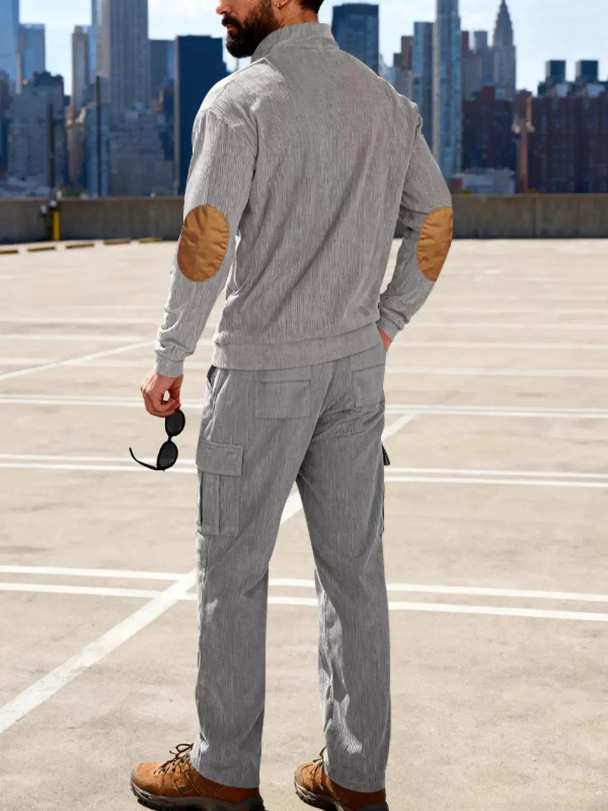Men's Full Size Casual Button Detail Top and Pants Set Plus Size by Trendsi