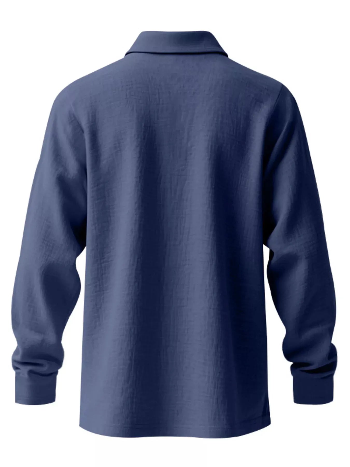Men's Full Size Classic Long Sleeve Polo Plus Size by Trendsi