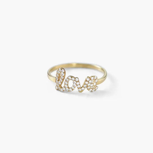 925 Sterling Silver Swarovski Stone Name Ring - Swarovski stone ring by Maiden-Art