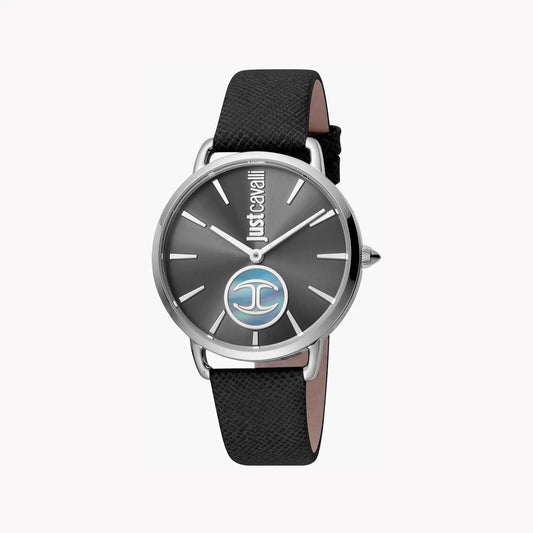 Just Cavalli Women's Black Leather Watch, Black Dial | Jc1l117l0015 by JUST CAVALLI