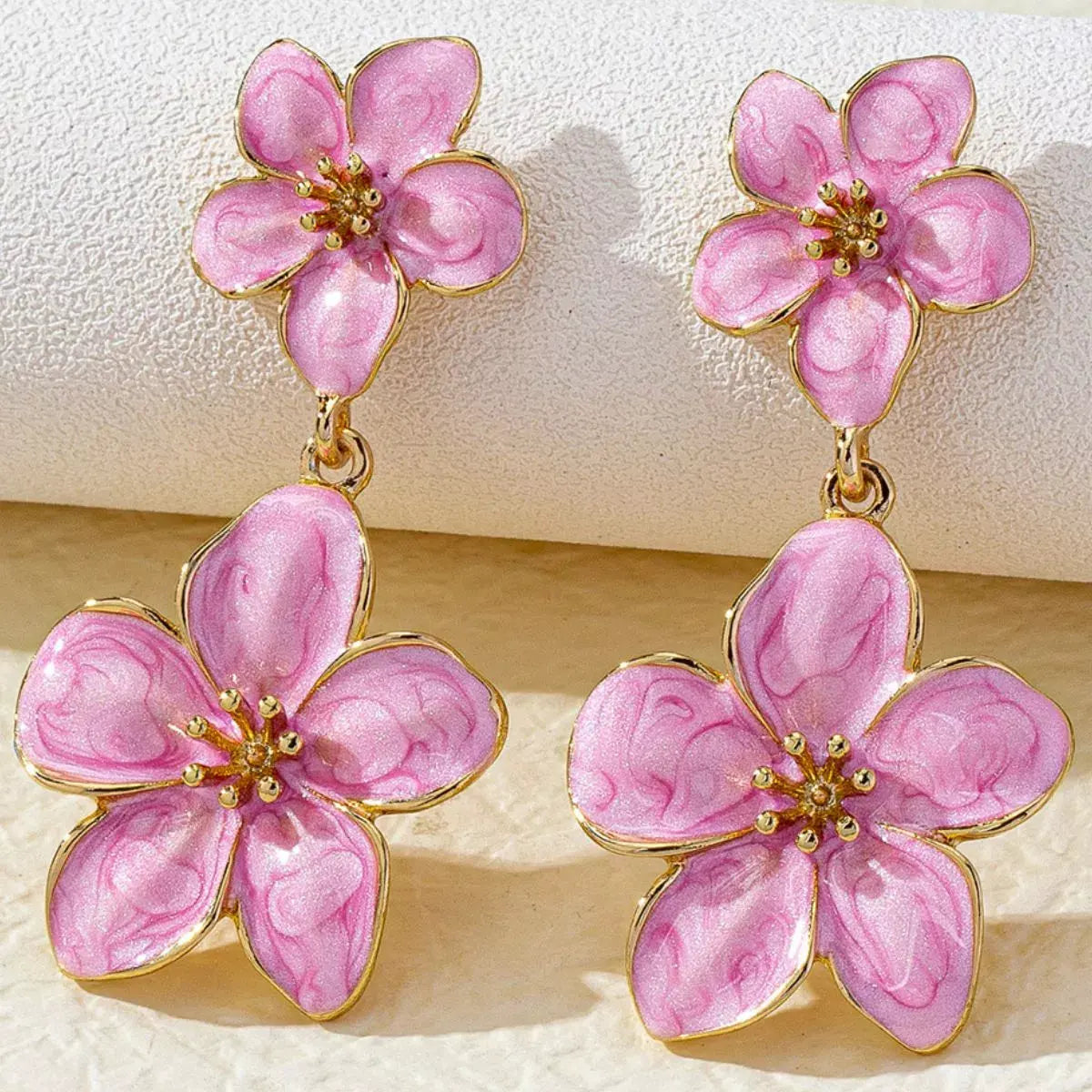 Flower Dangle Earrings by Partner Label